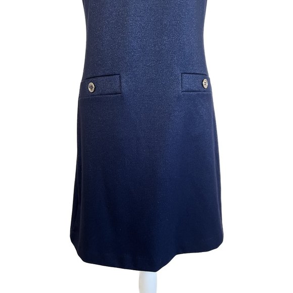 Tommy Hilfiger Classic Navy Sleeveless Sheath Dress - Picture 4 of 16